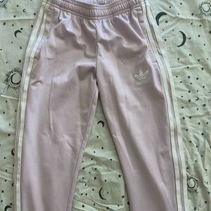 Adidas small pastel purple joggers